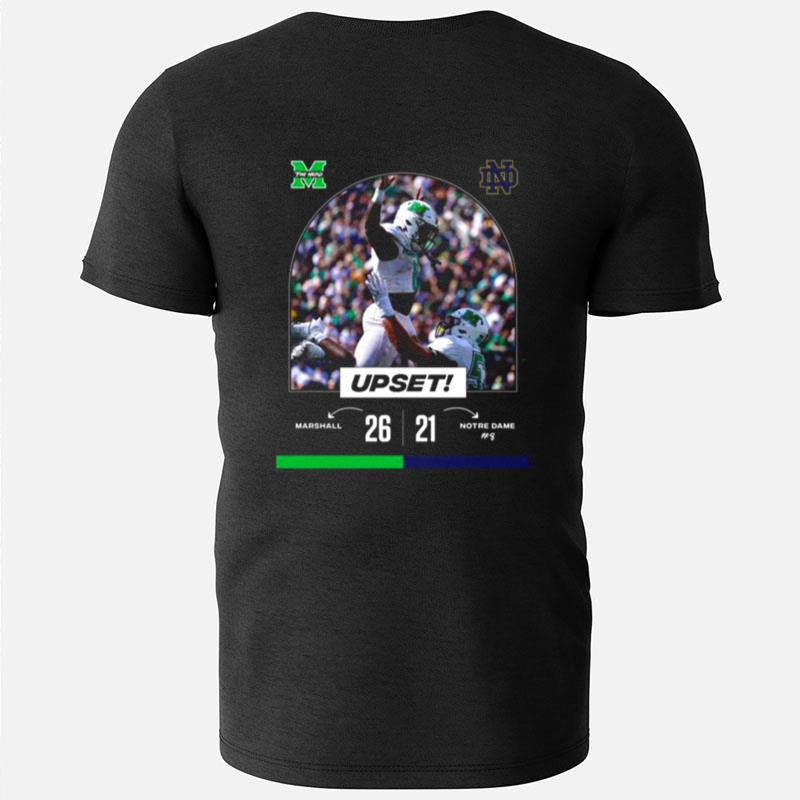 The Herd Up Set Marshall 26 Vs 21 Notre Dame T-Shirts
