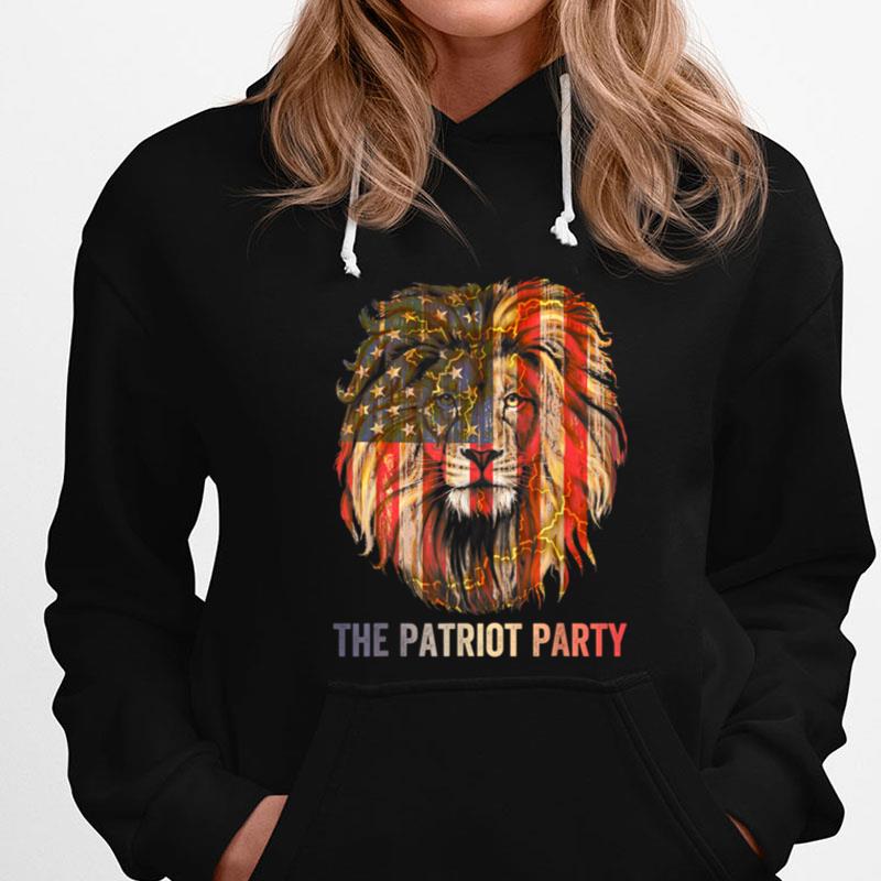 The Patriot Party Lion Vintage 4Th Of July Independence Day T-Shirts