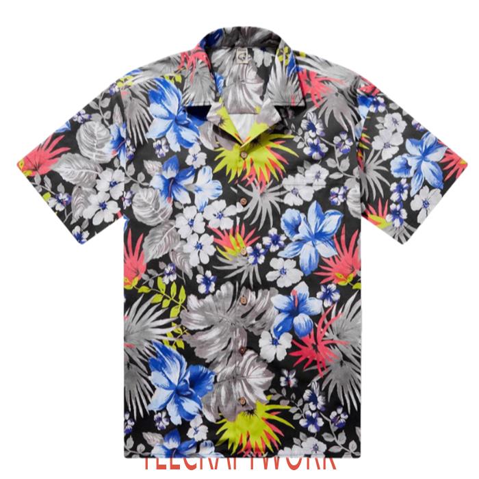 Tropical Flower And Leaves ummer Hawaiian Shirt