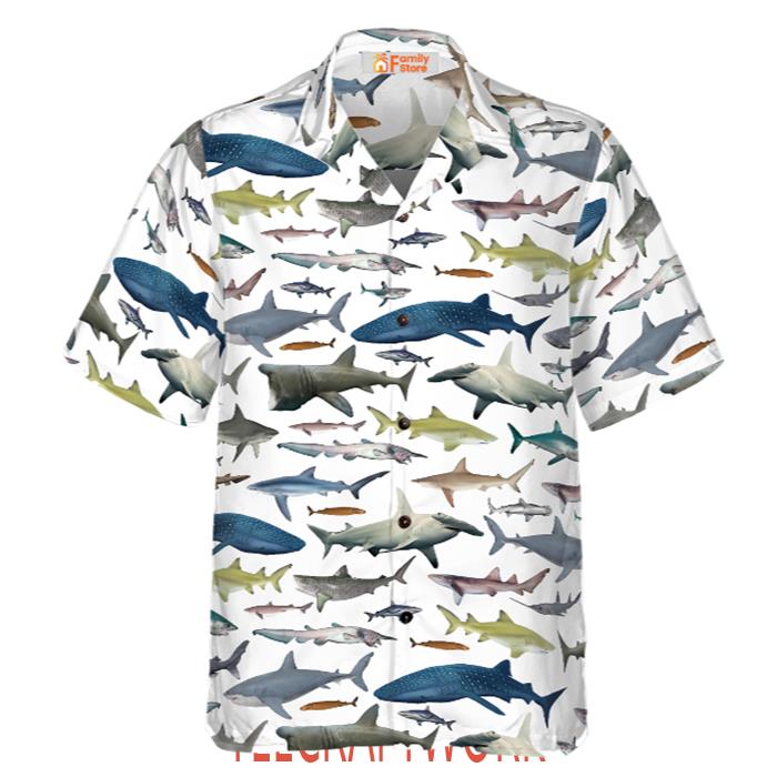 Type Of Sharks Hawaiian Shirt
