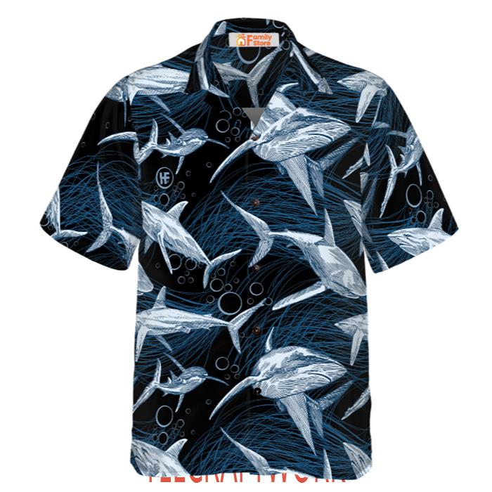 Under Water Shark Hawaiian Shirt