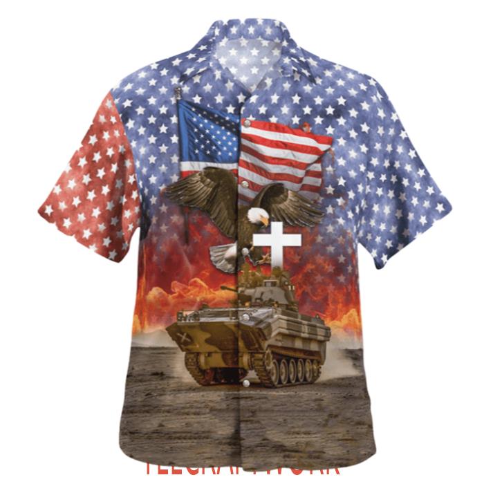 Us Army M113Osv 4Th Of July Hawaiian Shirt