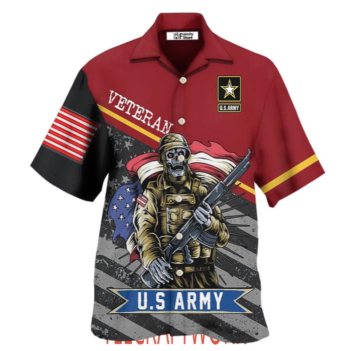 Veteran U.S Army I Am A Grumpy Veteran Hawaiian Shirt