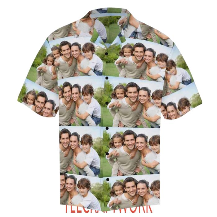 with Faces on Them Family Happiness Hawaiian Shirt